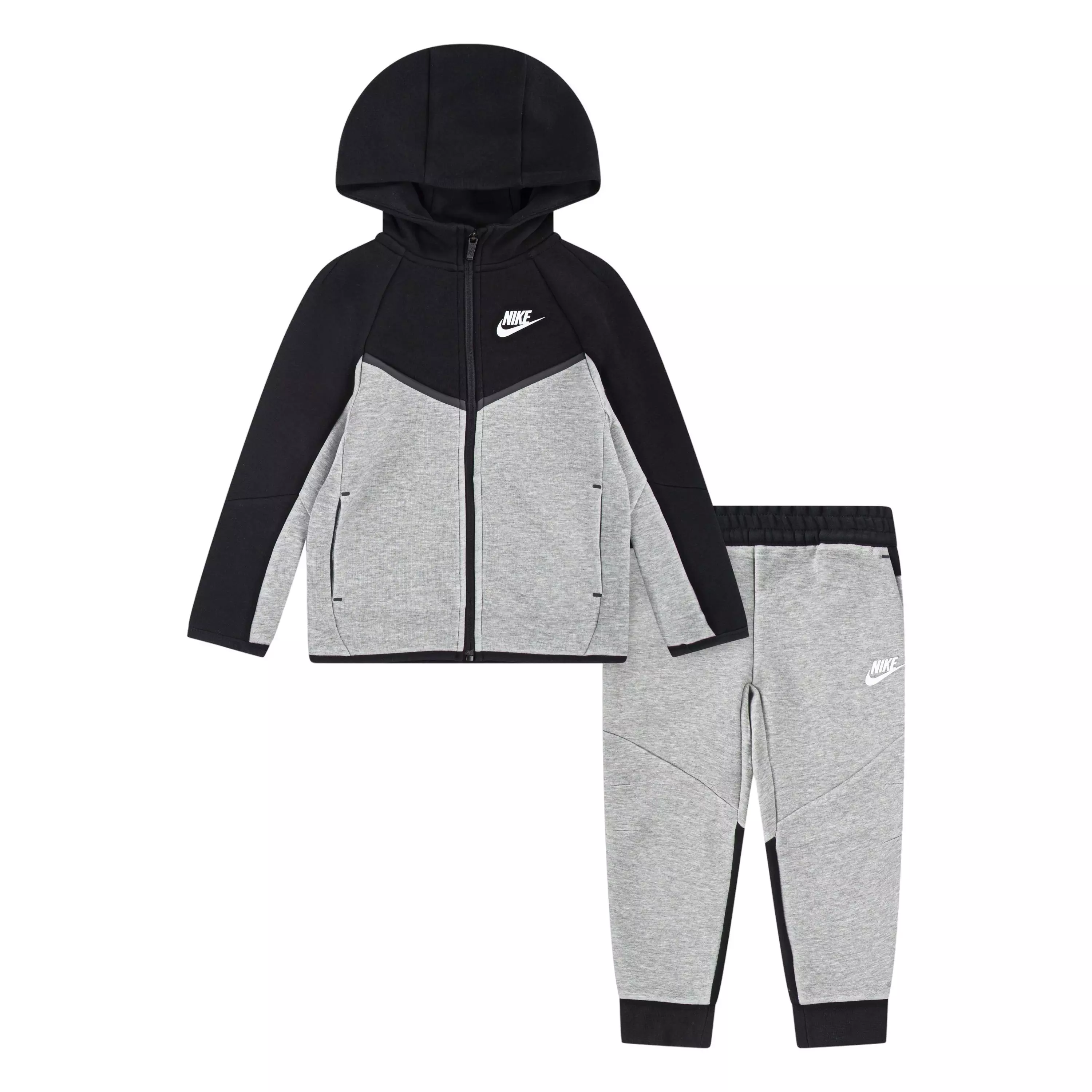 Nike Little Kids' Tech 2-Piece Set Black/Grey | Hibbett
